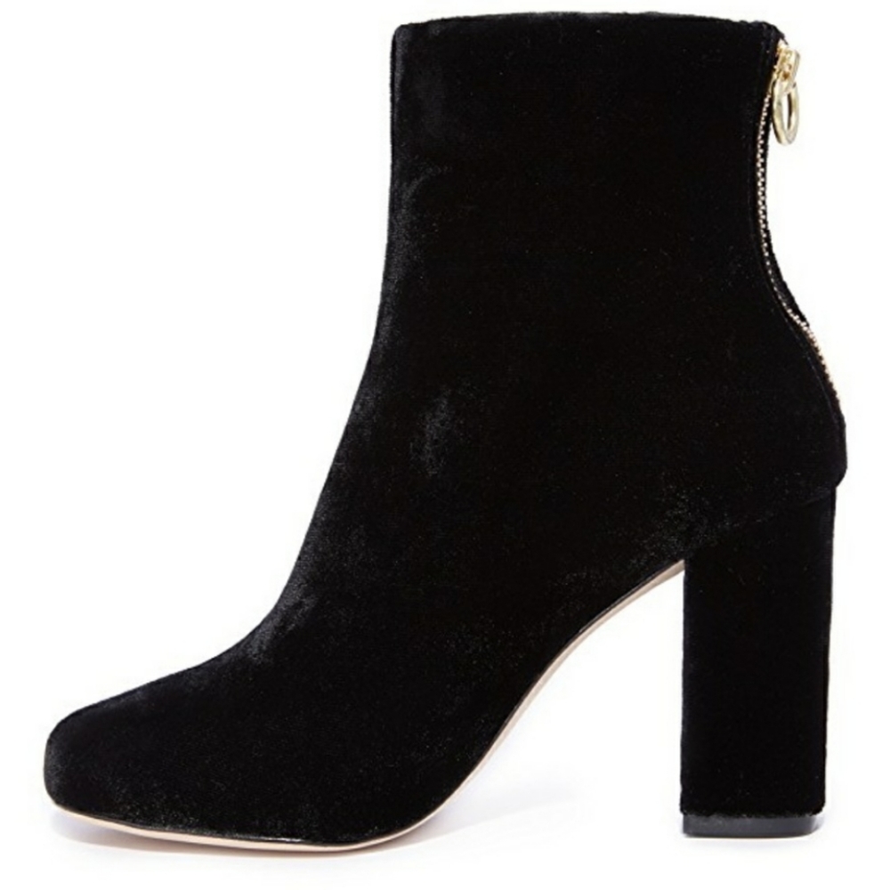 JOIE Saleema Plush Velvet ankle boot